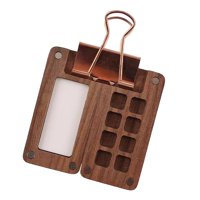 Bothyi - Paleta De Acuarela, Paleta De Pintura De Madera Para Pigmentos De Pintura Al Óleo Gouache, Acrílico Con Clip