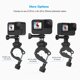 thumbnail image 3 of Soporte para manillar de bicicleta Sametop para GoPro Hero y DJI, 3 of 7