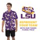 thumbnail image 2 of Polo Holloway LSU Tigers XS Floral Multicolor, 2 of 5