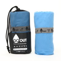 Go Out Toallas Microfibra - Toalla De Microfibra 100% Material Reciclado, Tamaño M Azul