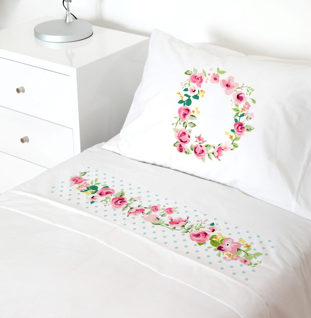 Tuyo Print - Juego De Sábanas Transición Letras Vintage D