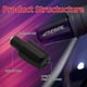 thumbnail image 3 of Tope Manillar PROCNC CBR600F4 F4i Aluminio T6061 Negro, 3 of 3