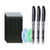 Bothyi - 3 Uds Bolígrafos Borrables Adultos Punta Extrafina 0,5Mm Para Útiles Escolares De Escritura Negro