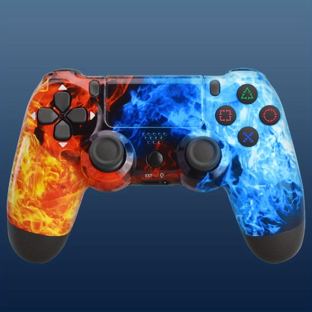 Wireless Controller For PS4 / Slim/Pro Console, Replacement Game Controller With Double Vibration, 6-Axis Gyro Sensor, Speaker, Built-in Audio Jack With Charging Cable