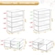thumbnail image 3 of Organizador De Maquillaje Storage Con 16 Cajones Y 4 Unidades Transparente, 3 of 8