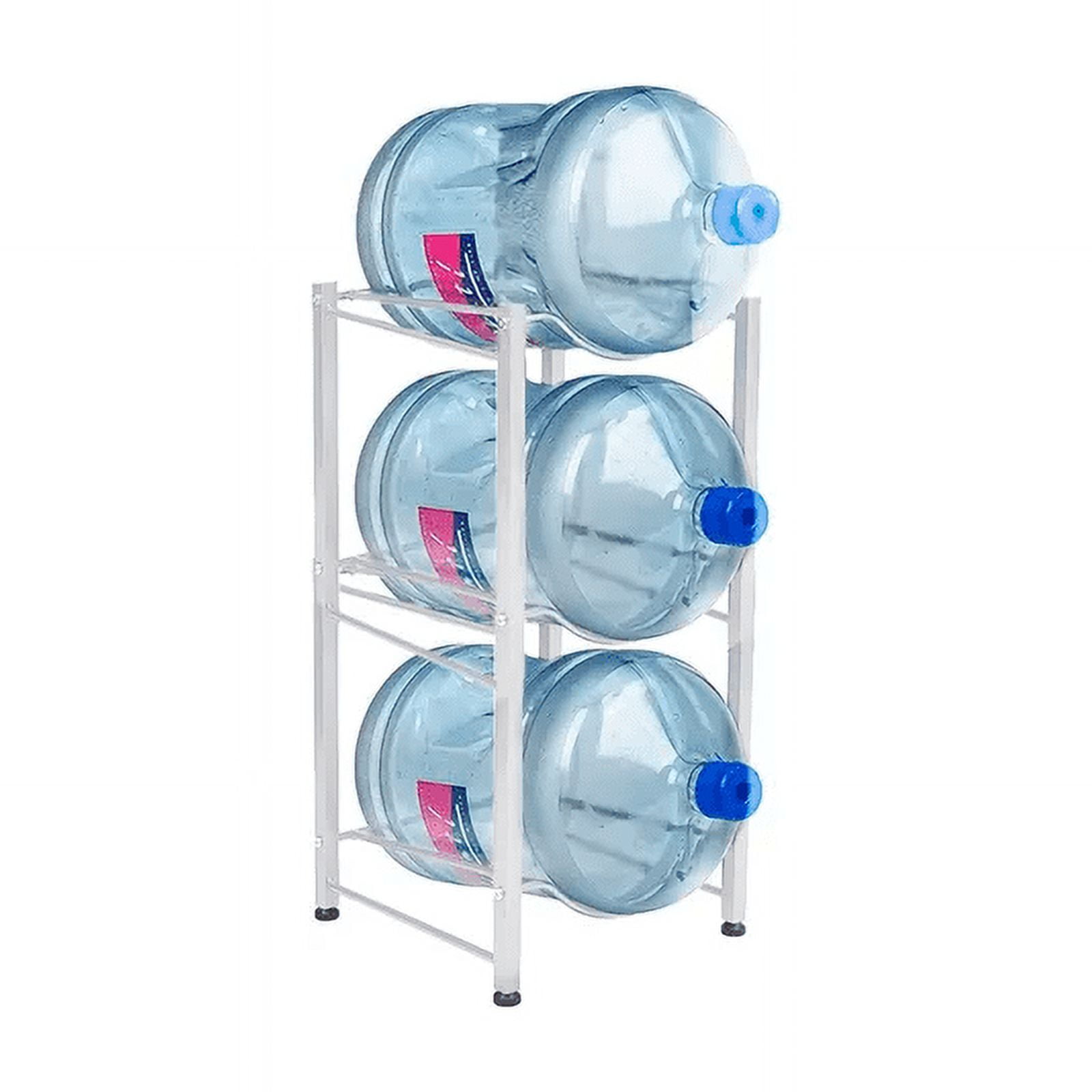 Genérico - Estante Organizador Rack 3 Botellones Bidones Agua 20lts Blanco