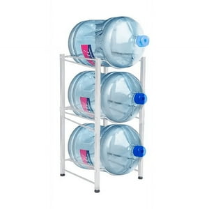 Genérico - Estante Organizador Rack 3 Botellones Bidones Agua 20Lts Blanco