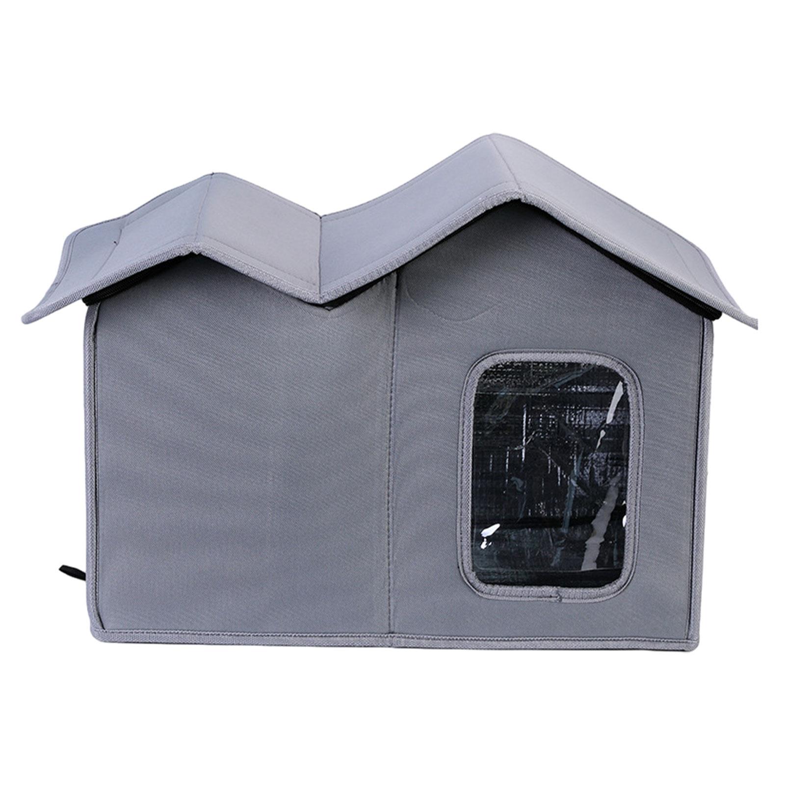 Magideal - Refugio Plegable Para Mascotas, Casa Al Aire Libre Para Mascotas, Tela Oxford Resistente A La Intemperie, Casa Impermeable Para Perros, Casa Para , Gris