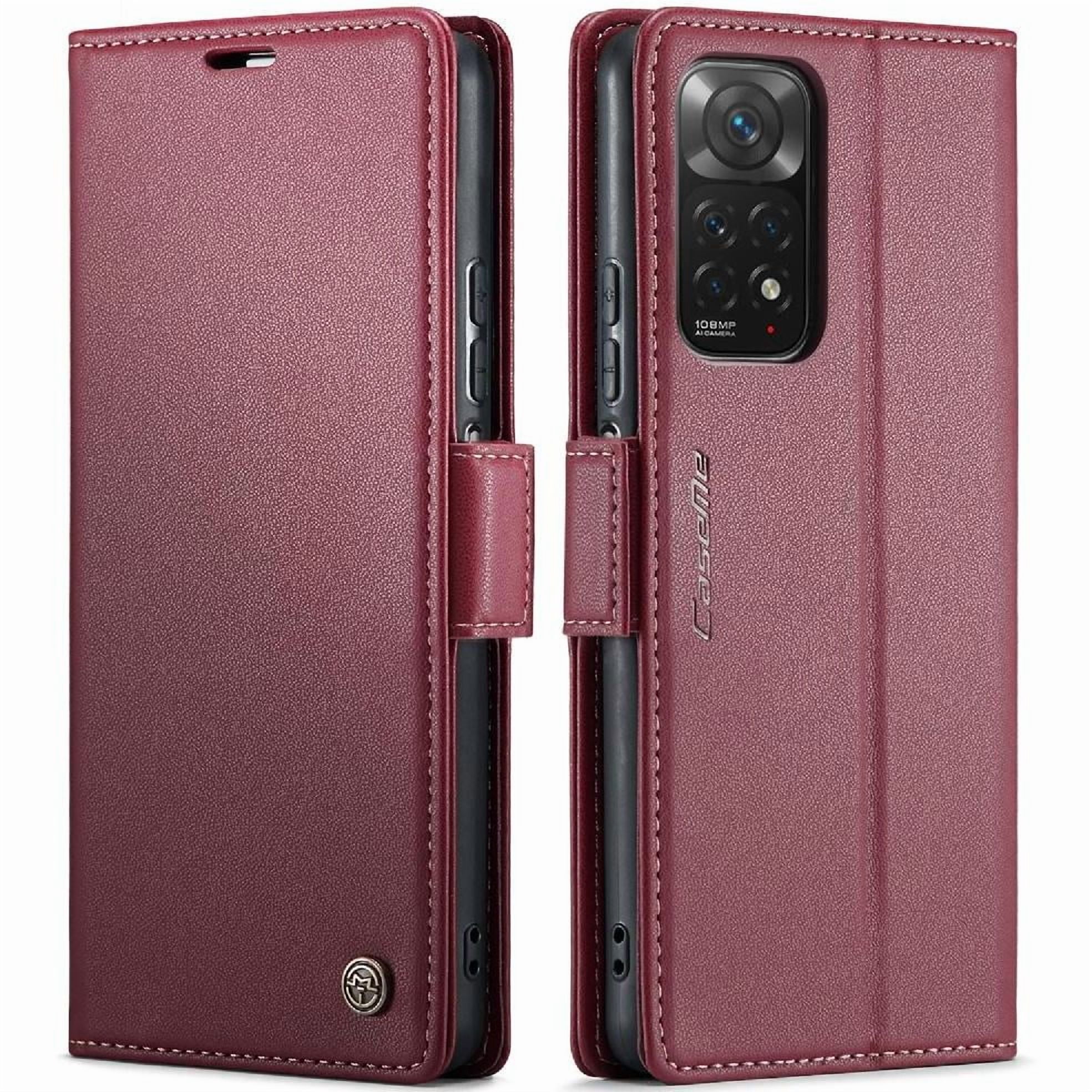 Caseme Tipo Cartera Xiaomi Redmi Note 11 4g/note 11s Con Cierre Magnético, Rfid, Tarjetero, Soporte, Carga Inalámbrica