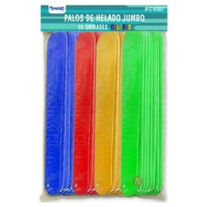 Hand - Palos De Helado Jumbo Colores 50 Unidades - Ps