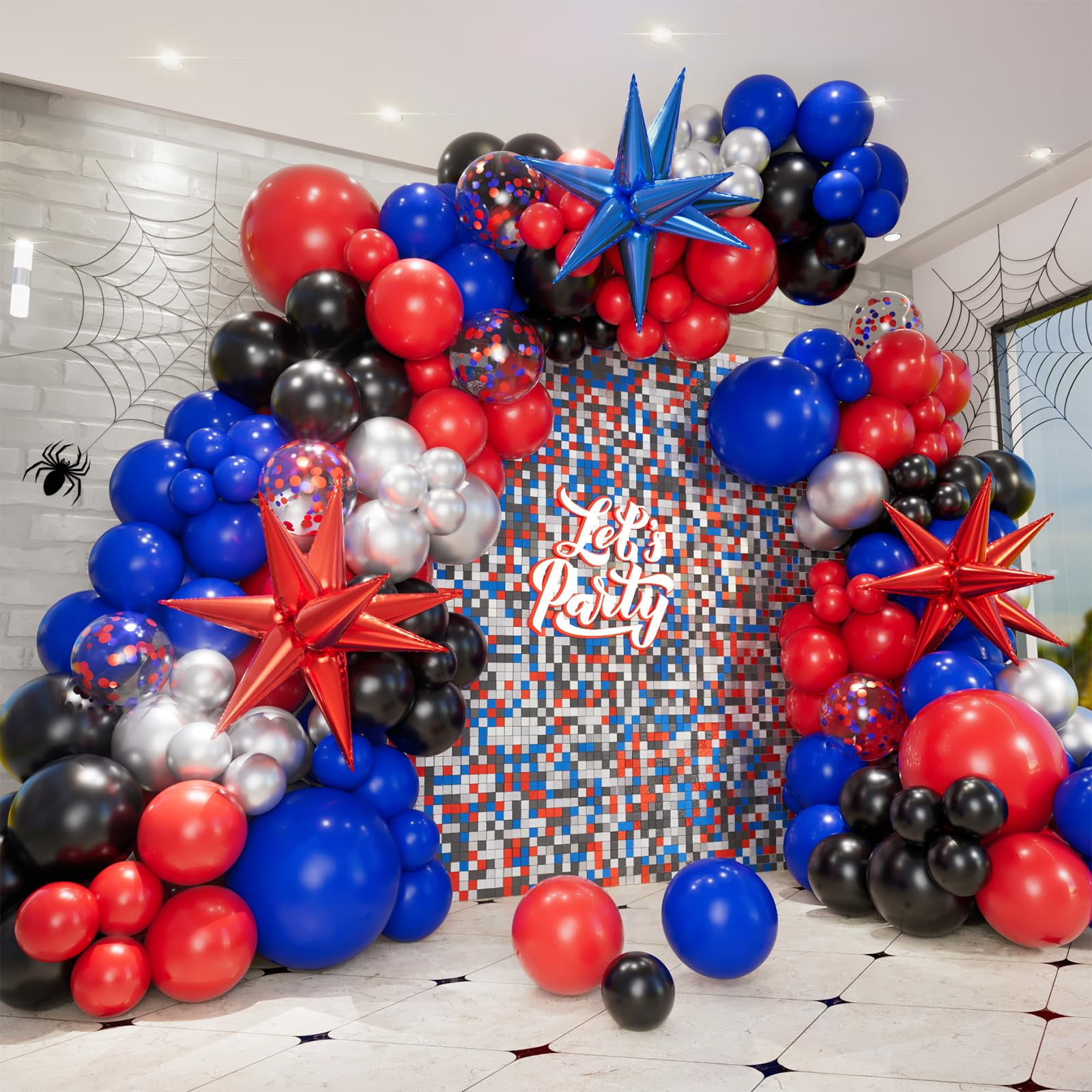 Kit De Guirnaldas Con Forma De Arco Con Forma De Globo, Diseño De Araña Bonropin, 159 Piezas