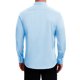 thumbnail image 3 of Camisas de Vestir Formales de Color Sólido con Cuello de Punta y Manga Larga para Hombre Estilo INSPIRE CHIC Azul Claro XL, 3 of 6