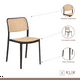 thumbnail image 4 of Mesa restaurant 80x80 Polipropileno + 4 Sillas Hoffman Enrejada - Negra, 4 of 4