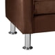 thumbnail image 4 of Sofa New Retro 3 Cuerpos Felpa 12 Chocolate, 4 of 5