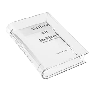 Magideal - Jarrón De Flores En Forma De Libro Nórdico, Jarrón De Mesa, Adorno De Arreglo Floral Para Comedor, Dormitorio, Decoración Del Banquete De Boda, Regalo Claro