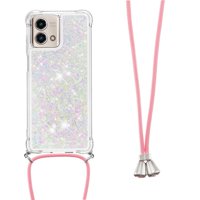 Funda Foxdock Para Motorola Moto G Stylus 5G 2023 Con Cuerda Ajustable, Brillo Líquido, Protección Antigolpes Y Lente – Ideal Para Regalo