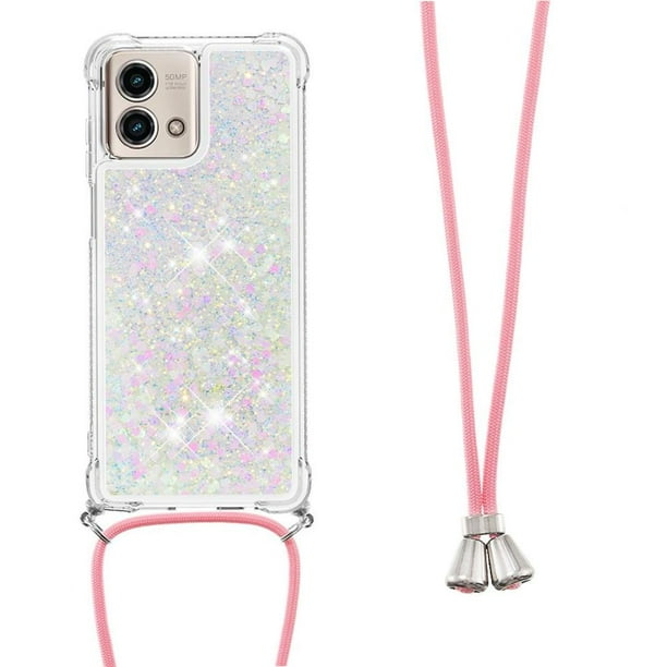 Funda FOXDOCK para Motorola Moto G Stylus 5G 2023 con Cuerda Ajustable, Brillo Líquido, Protección Antigolpes y Lente – Ideal para Regalo