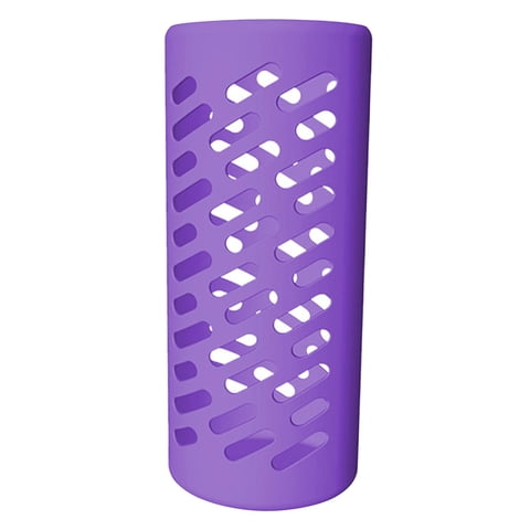 Ioensy - Funda De Silicona Para Botella De Agua, Cubierta Protectora Antideslizante Aislada, 40 Onzas, Color Morado