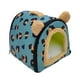 thumbnail image 4 of Casa Para Mascotas Plegable Camas Para Perros Convertibles Para Perros Pequeños Con Cojín Lavable Azul 26x26x26cm, 4 of 5