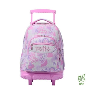 Totto - Mochila Escolar Con Ruedas Bomper Renglon Amalia