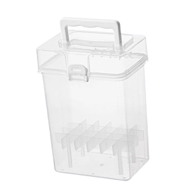 Estuche para Marcadores con Asa Cómoda Y Ranuras Removibles Organizador de Rotuladores Caja Multipropósito para Resaltadores Y Recipiente Portátil Pa 24 ranuras