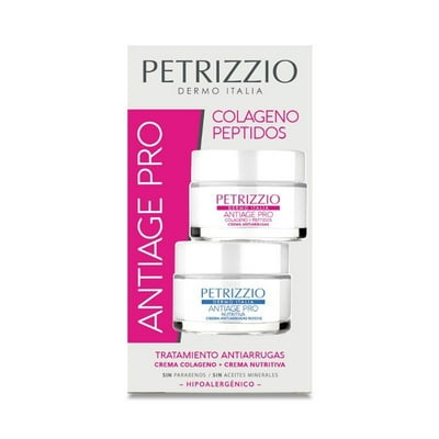 Set De Cremas Antiage Pro Colágeno Peptidos 100 G Petrizzio Dermo