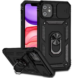 Estuche Gangxun Para Iphone 11, Soporte Giratorio 360°, Estilo Mecánico Y Magnético