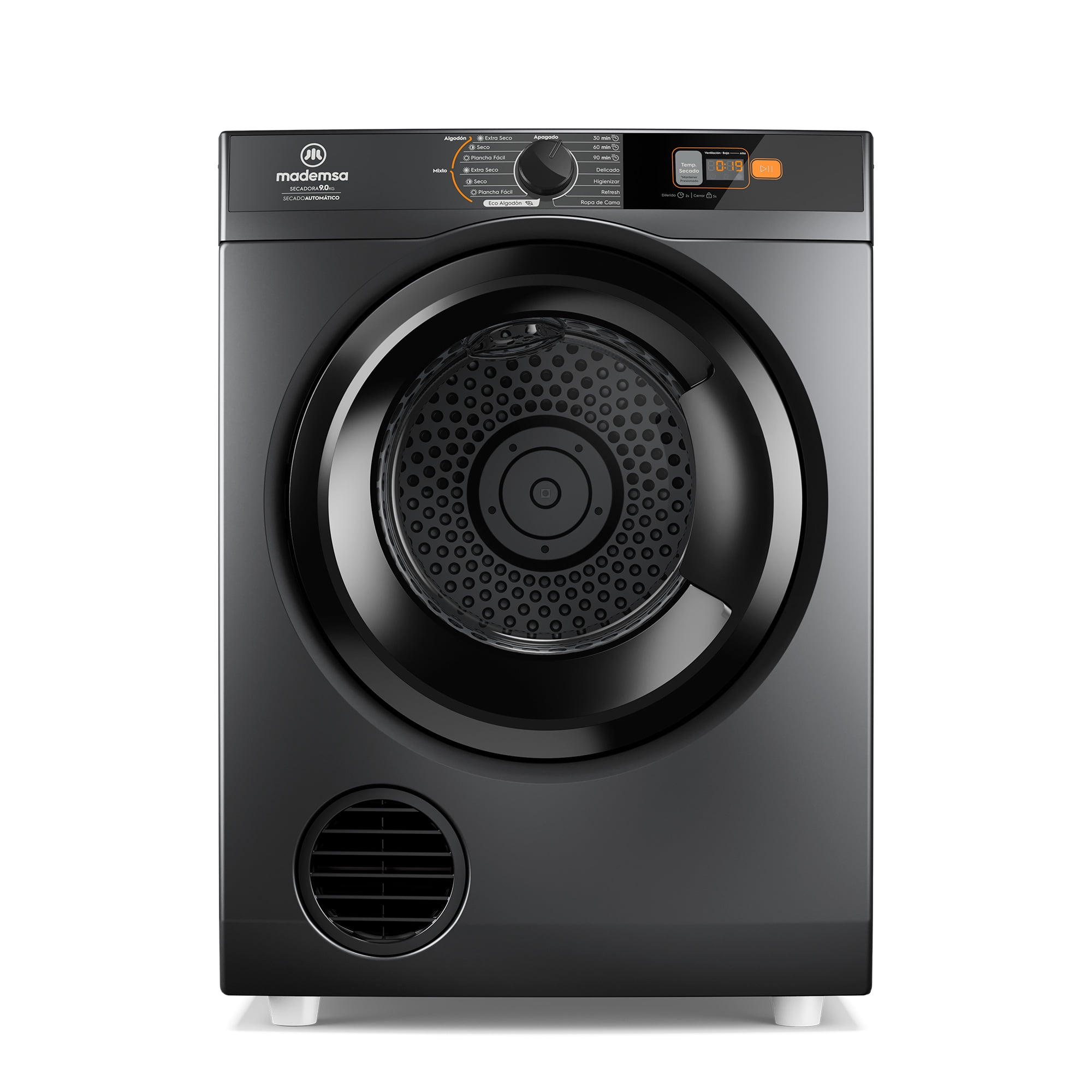 Mademsa - Secadora De Ropa 9kg Carga Frontal Secado Automático 9d Szg