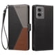 thumbnail image 3 of Cartera Plegable para Motorola Moto G55, PU Tricolor con Ranuras, Negro, 3 of 6