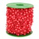 thumbnail image 1 of Perlas de imitación de 60m Bolas de cadena Guirnalda de decoración de mesa de boda 8mm + 3mm rojo, 1 of 5