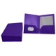 thumbnail image 3 of Folder escolar School Smart de polipropileno con 2 bolsillos, morado, paquete de 25, 3 of 9