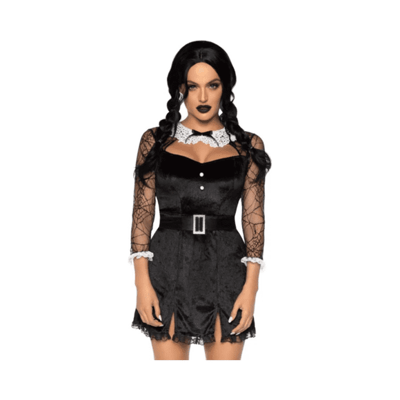 Disfraz Gótica Vestido Corto Mujer XS