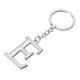thumbnail image 3 of Uxcell Llavero de Letra Inicial Llave Cadena Colgante Anillo de Llave Decoración de Bolsa Mochila Plata, 3 of 4