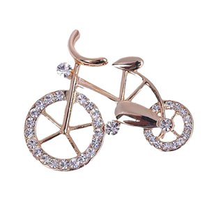 Magideal - Broche De Bicicleta, Broche De Bicicleta, Pin Decorativo De Aleación Para Solapa, Insignia, Broches De Diamantes De Imitación Para Ropa De Cumpleaños,
