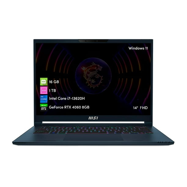 Notebook Gamer Stealth Studio Intel I7 16gb 1tb Ssd Rtx4060 14 Fhd Win11 Reacondicionado