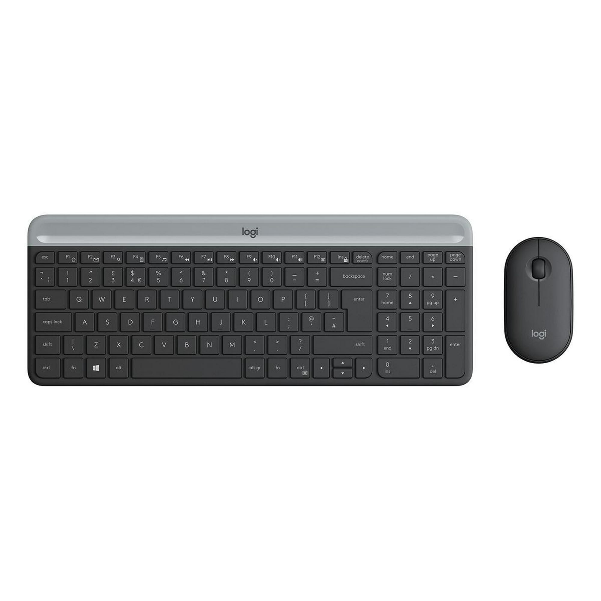 Kit De Teclado Y Mouse Inalámbrico Logitech Mk470 Inglés Us