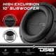 thumbnail image 2 of Subwoofer DS18 ZXI10.4D 25 cm 1600 W 4 Ω Negro, 2 of 9