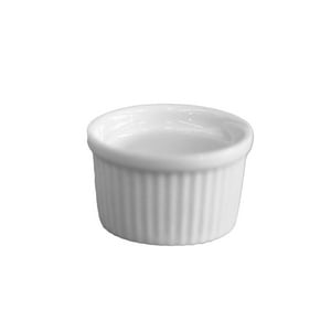 Imahe - Set De 12 Pocillo Ramekin Acanalado Porcelana 5X3Cm Tower