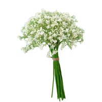 Bothyi - Ramos De Gypsophila Flores Artificiales Flores De Seda Para Bodas Hotel Nupcial Blanco