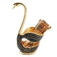 thumbnail image 1 of Cisne Vajilla Soporte Base Platería Palillos Tenedores Cubiertos Juego Negro, 1 of 5