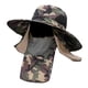thumbnail image 4 of Sombrero Para El Sol Con Visera Extraíble Con Solapa Para El Cuello, Sombrero De Pesca Para Adultos De Ala Ancha, 4 of 5
