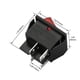 thumbnail image 4 of Interruptor basculante Baomain DPST de encendido/apagado, 16 A, 250 V AC, con LED rojo, 4 of 5