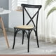 thumbnail image 4 of Pack de 4 Sillas Crossback Madera Rattan Negras, 4 of 4