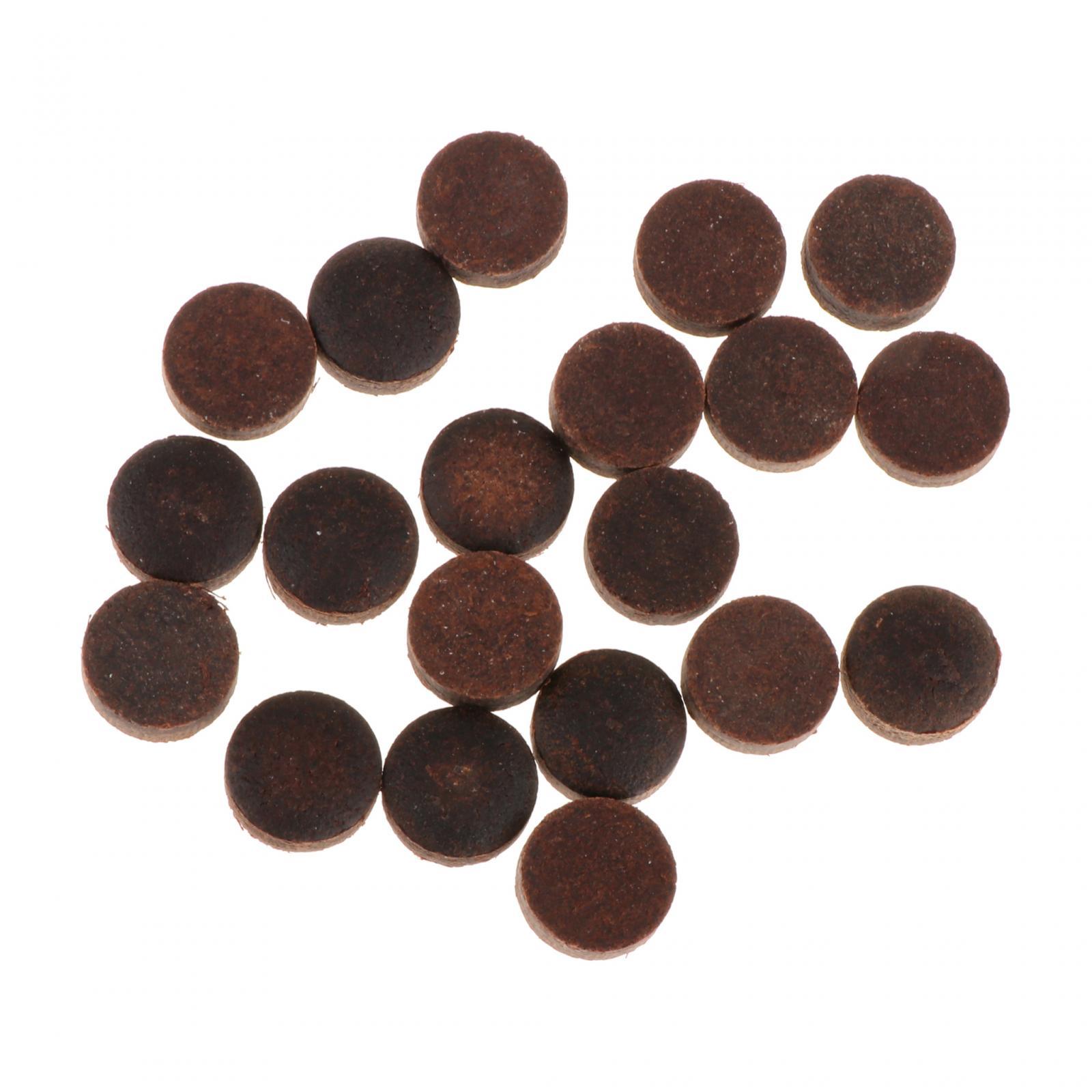 Magideal - Puntas Para Tacos De Billar, Reparación De Puntas De Palo De Billar, Piezas De Repuesto Portátiles Ligeras, Reemplazo De Juegos De Interior, Puntas De 20 Piezas