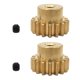 thumbnail image 5 of 2 Uds Engranajes De Motor De Latón 17T Pi?ón Dorado Para WLtoys 12428 12423 12628, 5 of 5