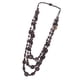 thumbnail image 1 of Collar hecho a mano de las mujeres concha de coco collar de cuentas de madera café, 1 of 3