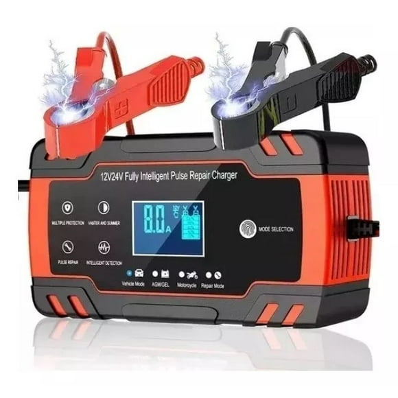 Cargador de bateria partidor inteligente 12V para Auto Moto