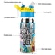 thumbnail image 3 of La Gran Aventura de la Piruleta Botella de Agua con Tapa Pop Top de Un Toque, Acero Inoxidable, a Prueba de Fugas, para Deportes, Botella Infantil azul 12 oz, 3 of 6