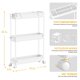 thumbnail image 4 of Carrito de Almacenamiento SPACELEAD Delgado de 3 Niveles con Ruedas Blanco 13x40x61cm, 4 of 7