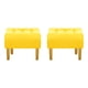 thumbnail image 1 of Set Pouf Wood 1c Felpa 01 Amarillo, 1 of 5